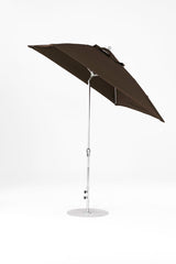 7.5 Ft Square Frankford Patio Umbrella | Crank Auto-Tilt Mechanism 7-5-ft-square-frankford-patio-umbrella-crank-auto-tilt-mechanism Frankford Umbrellas Frankford MSBrushedSilver-Brown_e5a4d1f4-8d82-48a7-85e5-7ef324957934.jpg