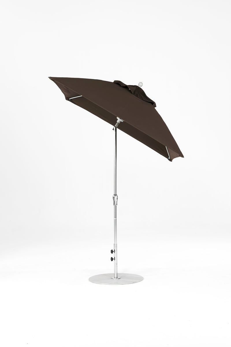 6.5 Ft Square Frankford Patio Umbrella | Crank Auto-Tilt Mechanism 6-5-ft-square-frankford-patio-umbrella-crank-auto-tilt-mechanism Frankford Umbrellas Frankford MSBrushedSilver-Brown_f4453270-425e-424a-a862-569203ce4e0b.jpg