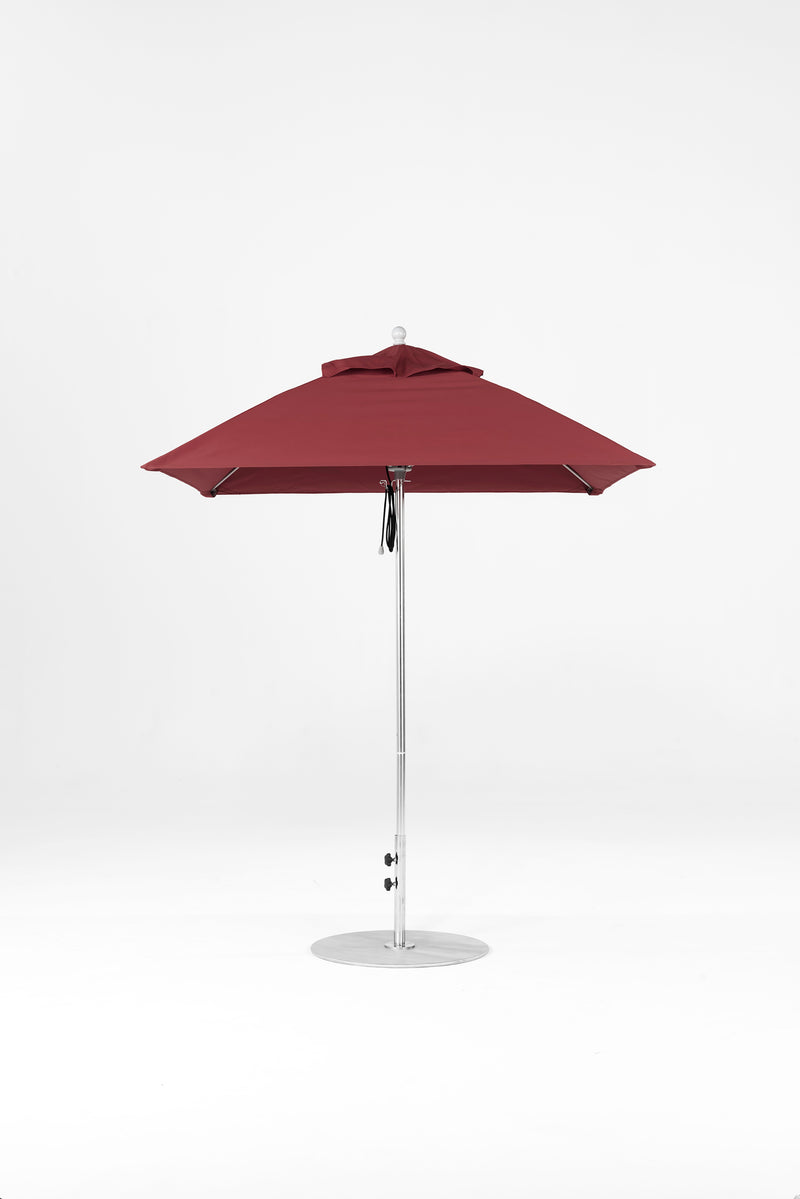 6.5 Ft Square Frankford Patio Umbrella | Pulley Lift Mechanism 6-5-ft-square-frankford-patio-umbrella-pulley-lift-matte-silver-frame-1 Frankford Umbrellas Frankford MSBrushedSilver-Burgundy_9d889ab6-4f06-4dc1-bc4d-22ce66b4ef2d.jpg