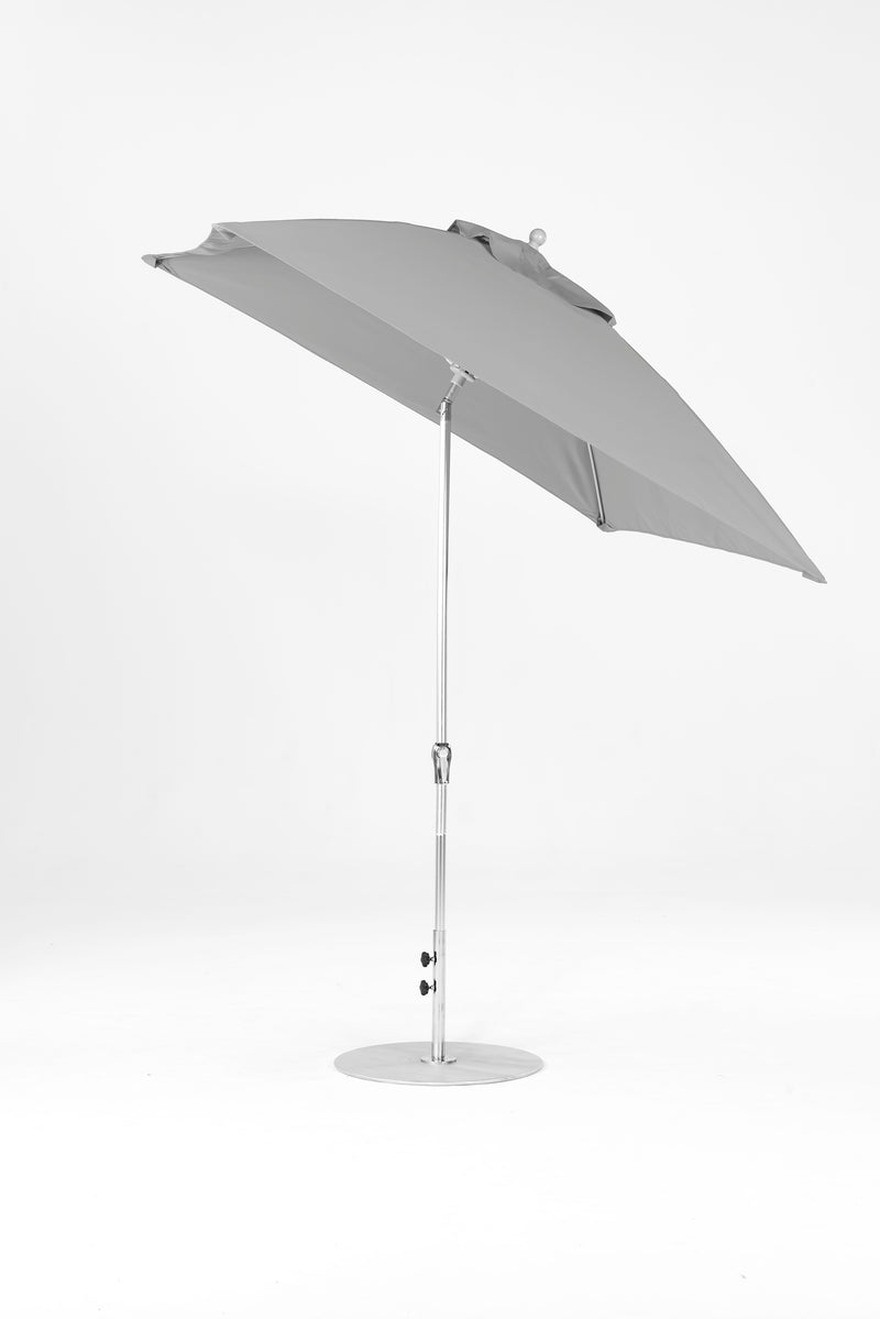 7.5 Ft Square Frankford Patio Umbrella | Crank Auto-Tilt Mechanism 7-5-ft-square-frankford-patio-umbrella-crank-auto-tilt-mechanism Frankford Umbrellas Frankford MSBrushedSilver-CadetGray_cab5b9c7-3dc0-4f9f-902e-1aa952adb1cc.jpg