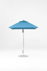 6.5 Ft Square Frankford Patio Umbrella | Pulley Lift Mechanism 6-5-ft-square-frankford-patio-umbrella-pulley-lift-matte-silver-frame-1 Frankford Umbrellas Frankford MSBrushedSilver-Capri_551e690e-1aee-46b2-a175-6c0439c1c97f.jpg
