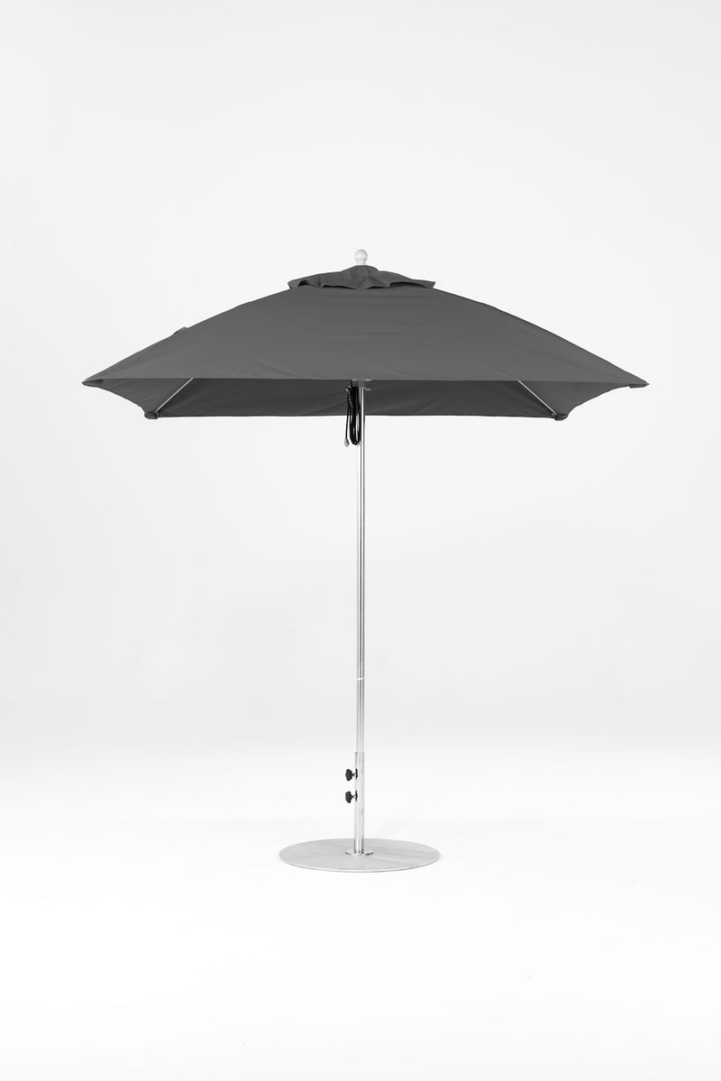 7.5 Ft Square Frankford Patio Umbrella | Pulley Lift Mechanism 7-5-ft-square-frankford-patio-umbrella-pulley-lift-mechanism Frankford Umbrellas Frankford MSBrushedSilver-Charcoal_2d1175fb-89a8-4e43-a251-b79ea138c57e.jpg