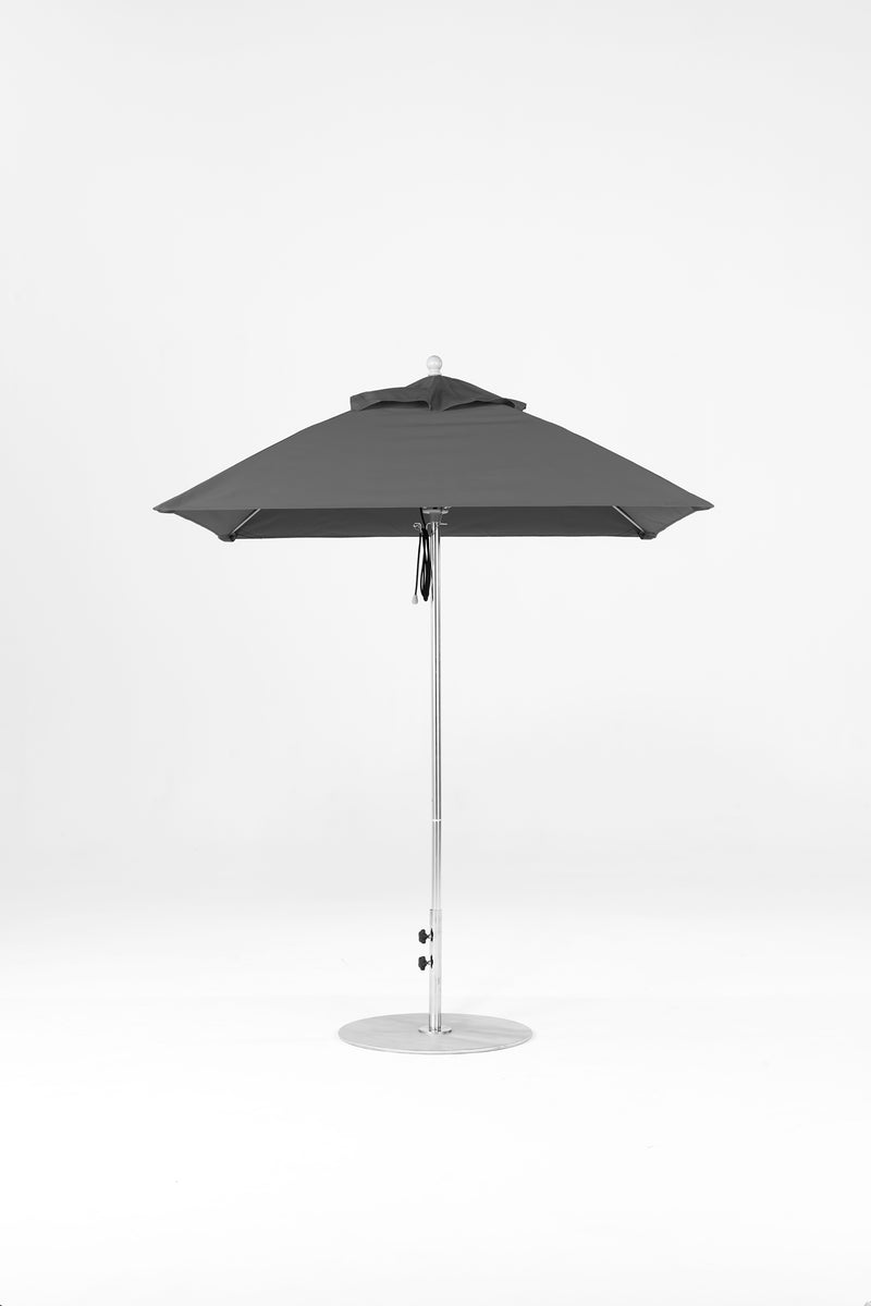 6.5 Ft Square Frankford Patio Umbrella | Pulley Lift Mechanism 6-5-ft-square-frankford-patio-umbrella-pulley-lift-matte-silver-frame-1 Frankford Umbrellas Frankford MSBrushedSilver-Charcoal_630a53fa-a48e-482a-b5be-6879258ee641.jpg