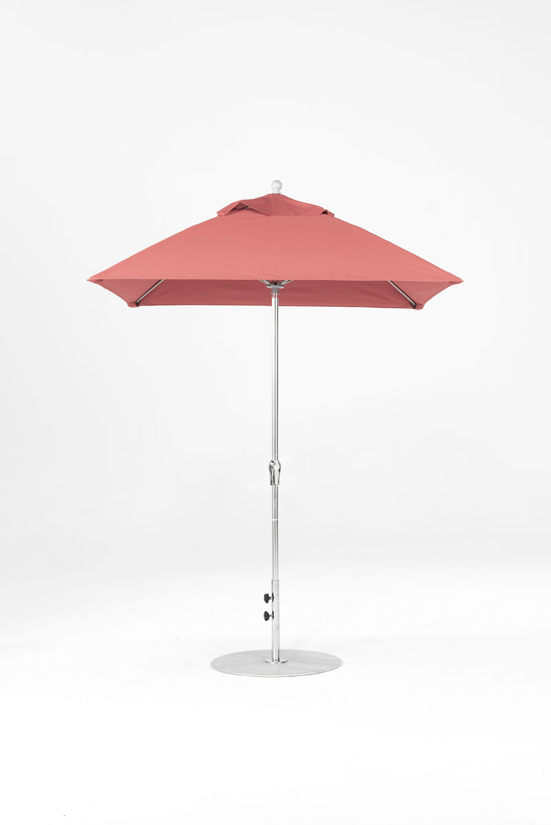 6.5 Ft Square Frankford Patio Umbrella | Crank Lift Mechanism 6-5-ft-square-frankford-patio-umbrella-crank-lift-mechanism Frankford Umbrellas Frankford MSBrushedSilver-Coral_16e38dc2-a604-40fb-9958-abd6dd47f197.jpg