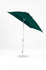 7.5 Ft Square Frankford Patio Umbrella | Crank Auto-Tilt Mechanism 7-5-ft-square-frankford-patio-umbrella-crank-auto-tilt-mechanism Frankford Umbrellas Frankford MSBrushedSilver-ForestGreen_9cffc67b-22c0-43ef-a2c2-0a3590b3f53b.jpg