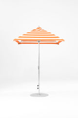 6.5 Ft Square Frankford Patio Umbrella | Crank Lift Mechanism 6-5-ft-square-frankford-patio-umbrella-crank-lift-mechanism Frankford Umbrellas Frankford MSBrushedSilver-OrangeStripe_483704af-8bcc-4865-9c12-7ce30b6683d9.jpg