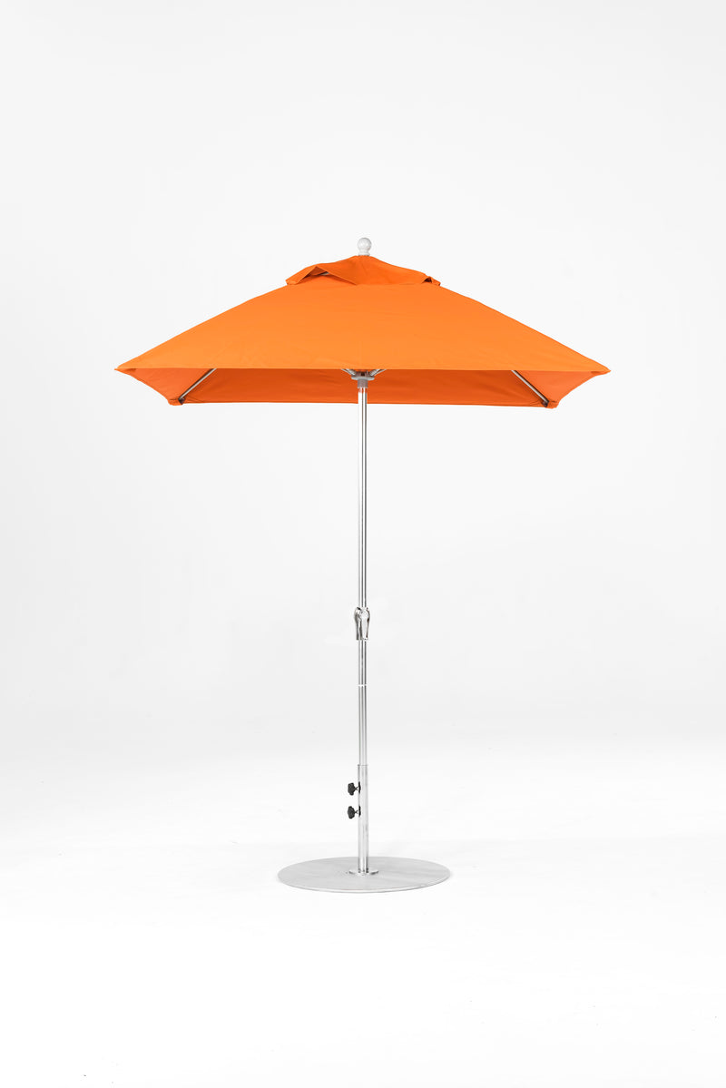 6.5 Ft Square Frankford Patio Umbrella | Crank Lift Mechanism 6-5-ft-square-frankford-patio-umbrella-crank-lift-mechanism Frankford Umbrellas Frankford MSBrushedSilver-Orange_74bf90ef-ea75-44ad-82dc-d32409e5df60.jpg