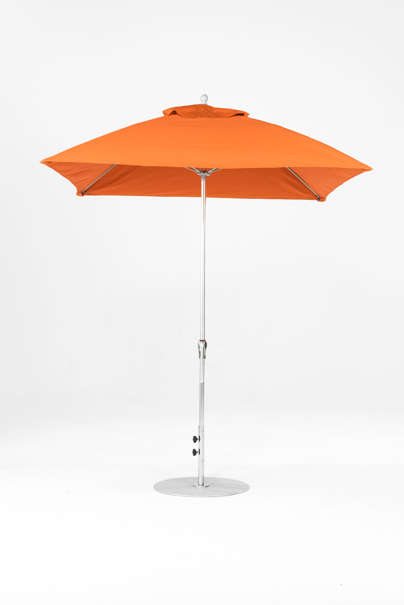7.5 Ft Square Frankford Patio Umbrella | Crank Lift Mechanism 7-5-ft-square-frankford-patio-umbrella-crank-lift-mechanism Frankford Umbrellas Frankford MSBrushedSilver-Orange_9c007bd6-c761-4757-ba05-da2de28f648c.jpg