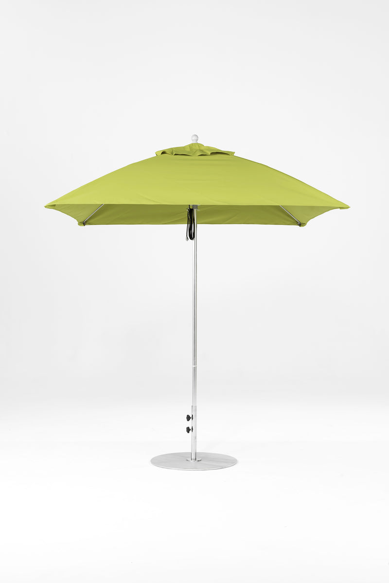 7.5 Ft Square Frankford Patio Umbrella | Pulley Lift Mechanism 7-5-ft-square-frankford-patio-umbrella-pulley-lift-mechanism Frankford Umbrellas Frankford MSBrushedSilver-Pistachio_d7ad3139-7e85-4742-a717-ba75c7283568.jpg