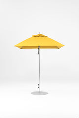 6.5 Ft Square Frankford Patio Umbrella | Pulley Lift Mechanism 6-5-ft-square-frankford-patio-umbrella-pulley-lift-matte-silver-frame-1 Frankford Umbrellas Frankford MSBrushedSilver-Sunflower.jpg
