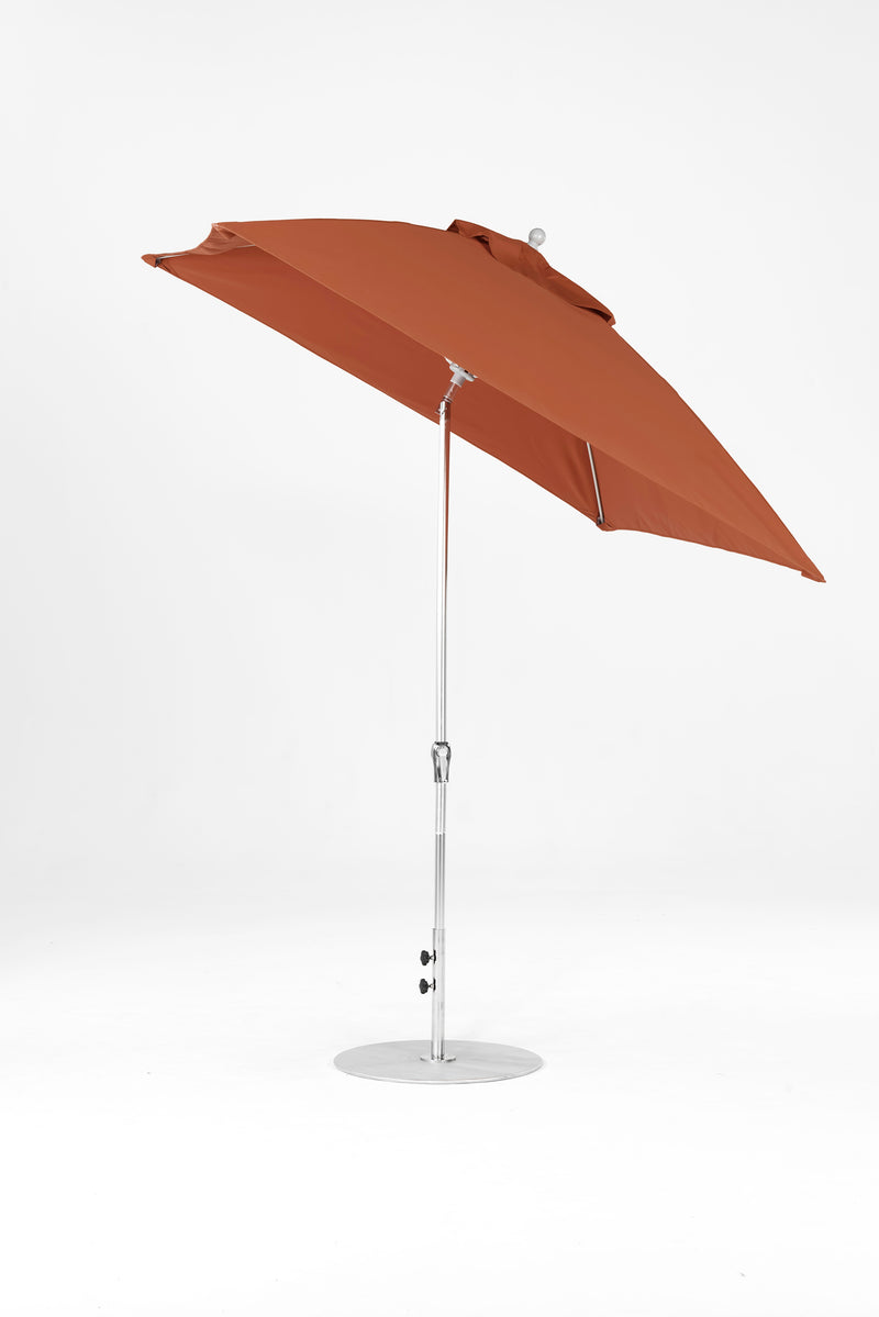 7.5 Ft Square Frankford Patio Umbrella | Crank Auto-Tilt Mechanism 7-5-ft-square-frankford-patio-umbrella-crank-auto-tilt-mechanism Frankford Umbrellas Frankford MSBrushedSilver-Terracotta_6bc06723-0d45-48cf-8cb8-77039f1d29b0.jpg