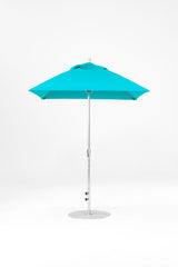 6.5 Ft Square Frankford Patio Umbrella | Crank Lift Mechanism 6-5-ft-square-frankford-patio-umbrella-crank-lift-mechanism Frankford Umbrellas Frankford MSBrushedSilver-Turquoise_719e4552-baa4-4277-b0c6-4d5d5e1ff915.jpg