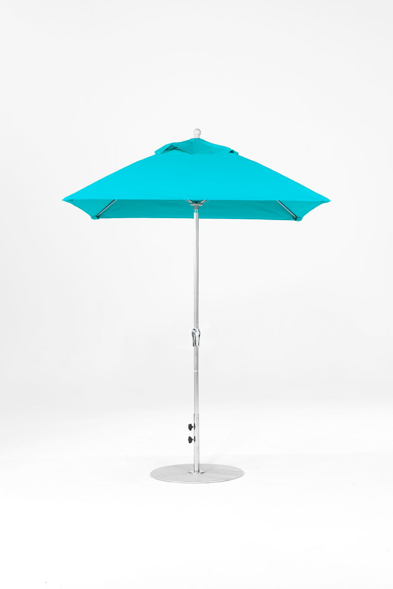 6.5 Ft Square Frankford Patio Umbrella | Crank Lift Mechanism 6-5-ft-square-frankford-patio-umbrella-crank-lift-mechanism Frankford Umbrellas Frankford MSBrushedSilver-Turquoise_719e4552-baa4-4277-b0c6-4d5d5e1ff915.jpg