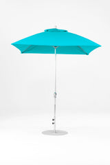 7.5 Ft Square Frankford Patio Umbrella | Crank Lift Mechanism 7-5-ft-square-frankford-patio-umbrella-crank-lift-mechanism Frankford Umbrellas Frankford MSBrushedSilver-Turquoise_a417913c-6236-40cc-86b4-b9cfe826b08c.jpg