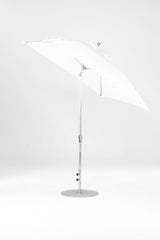 7.5 Ft Square Frankford Patio Umbrella | Crank Auto-Tilt Mechanism 7-5-ft-square-frankford-patio-umbrella-crank-auto-tilt-mechanism Frankford Umbrellas Frankford MSBrushedSilver-White_166190af-71e3-4e06-a53d-40e3eb5592f6.jpg