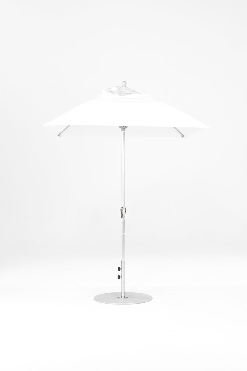 6.5 Ft Square Frankford Patio Umbrella | Crank Lift Mechanism 6-5-ft-square-frankford-patio-umbrella-crank-lift-mechanism Frankford Umbrellas Frankford MSBrushedSilver-White_5bb020a8-45ab-4a26-bb03-b2dab0aacc89.jpg