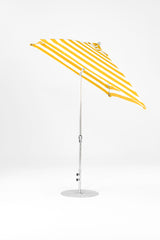 7.5 Ft Square Frankford Patio Umbrella | Crank Auto-Tilt Mechanism 7-5-ft-square-frankford-patio-umbrella-crank-auto-tilt-mechanism Frankford Umbrellas Frankford MSBrushedSilver-YellowStripe_1a44c2d2-4b2c-4e68-926d-21d37a4b9662.jpg