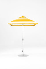 6.5 Ft Square Frankford Patio Umbrella | Crank Lift Mechanism 6-5-ft-square-frankford-patio-umbrella-crank-lift-mechanism Frankford Umbrellas Frankford MSBrushedSilver-YellowStripe_be6435c3-14c8-4570-8ba0-9b2fda01a071.jpg