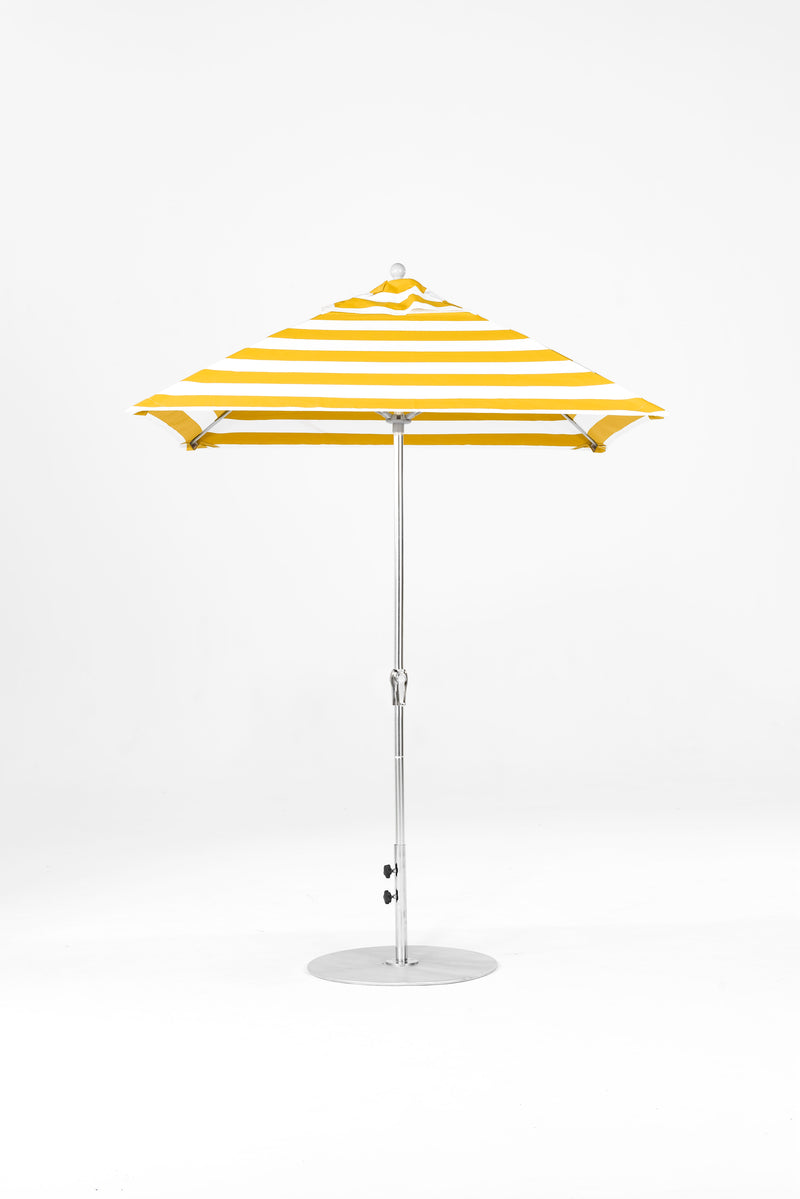 6.5 Ft Square Frankford Patio Umbrella | Crank Lift Mechanism 6-5-ft-square-frankford-patio-umbrella-crank-lift-mechanism Frankford Umbrellas Frankford MSBrushedSilver-YellowStripe_be6435c3-14c8-4570-8ba0-9b2fda01a071.jpg