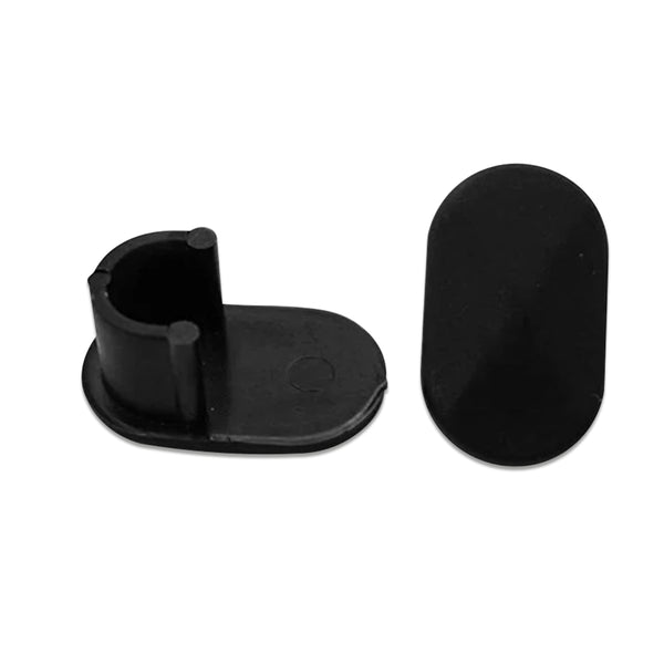 1-1/4" x 3/4" Oval Sling Insert | Black | Item 30-301B chair-end-caps-oval-sling-insert-black Caps, Glides & Inserts Sunniland Patio Parts OvalSlingInsertBlackItem30-301B.jpg