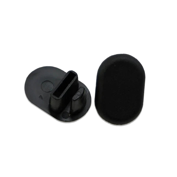 3/4" x 1-1/8" Oval Sling Insert | Black | Item 30-312B chair-end-caps-oval-sling-insert-30-312b Caps, Glides & Inserts Sunniland Patio Parts OvalSlingInsertBlackItem30312B.jpg