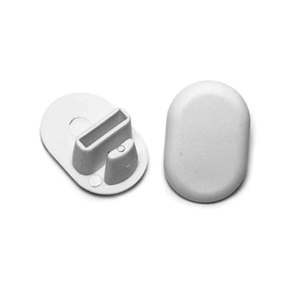 Sunniland Patio Parts 3/4" x 1-1/8" Oval Sling Insert | White | Item 30-312 Caps, Glides & Inserts chair-end-caps-oval-sling-insert-30-312 Light Gray OvalSlingInsertWhiteItem30312.jpg