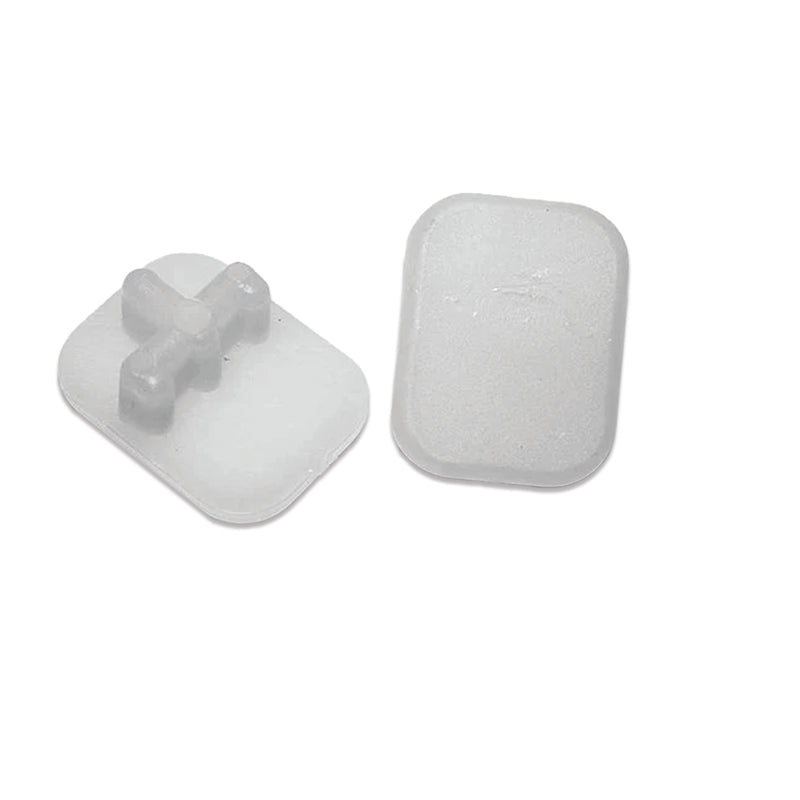 7/8" W x 1-1/8" L Rectangular Sling Insert | White | Item 30-315 chair-end-caps-rectangular-sling-insert-30-315 Caps, Glides & Inserts Sunniland Patio Parts RectangularSlingInsertWhiteItem30-315.jpg