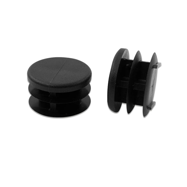 1" Round Multi-Gauge Flat Chair Leg Insert | Black | Item 30-609B round-multi-gauge-chair-leg-inserts-30-609b Caps, Glides & Inserts Sunniland Patio Parts RoundMulti-GaugeFlatChairLegInsertBlackItem30-609B.jpg