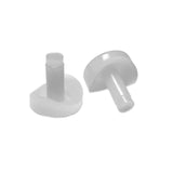 Sunniland Patio Parts 3/4" Round Stem Bumper (Coved) | White | Item 30-728 Caps, Glides & Inserts round_glides_bumpers-patio-furniture-30-728 Gray RoundStemBumper_Coved.jpg