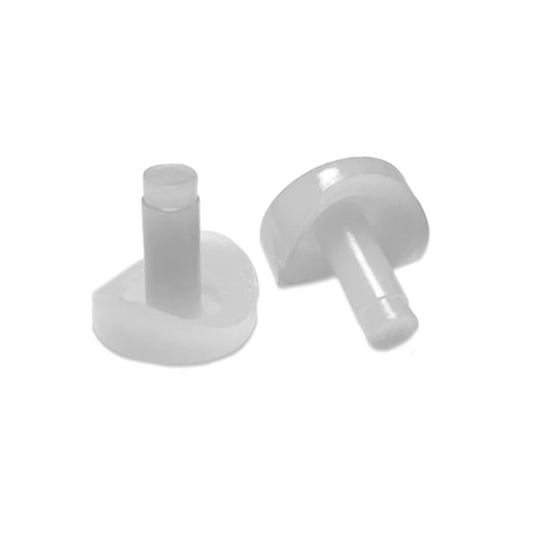 3/4" Round Stem Bumper (Coved) | White | Item 30-728 round_glides_bumpers-patio-furniture-30-728 Caps, Glides & Inserts Sunniland Patio Parts RoundStemBumper_Coved.jpg