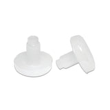 3/4" Round Stem Bumper (Flat) | White | Item 30-727 round_glides_stem-bumpers-30-727 Caps, Glides & Inserts Sunniland Patio Parts RoundStemBumper_Flat.jpg