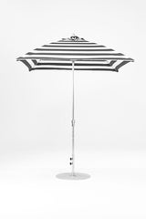 7.5 Ft Square Frankford Patio Umbrella | Crank Lift Mechanism 7-5-ft-square-frankford-patio-umbrella-crank-lift-mechanism Frankford Umbrellas Frankford SRPlatinum-BlackStripe_0b651271-50af-4a47-84ca-547aa271f1a3.jpg