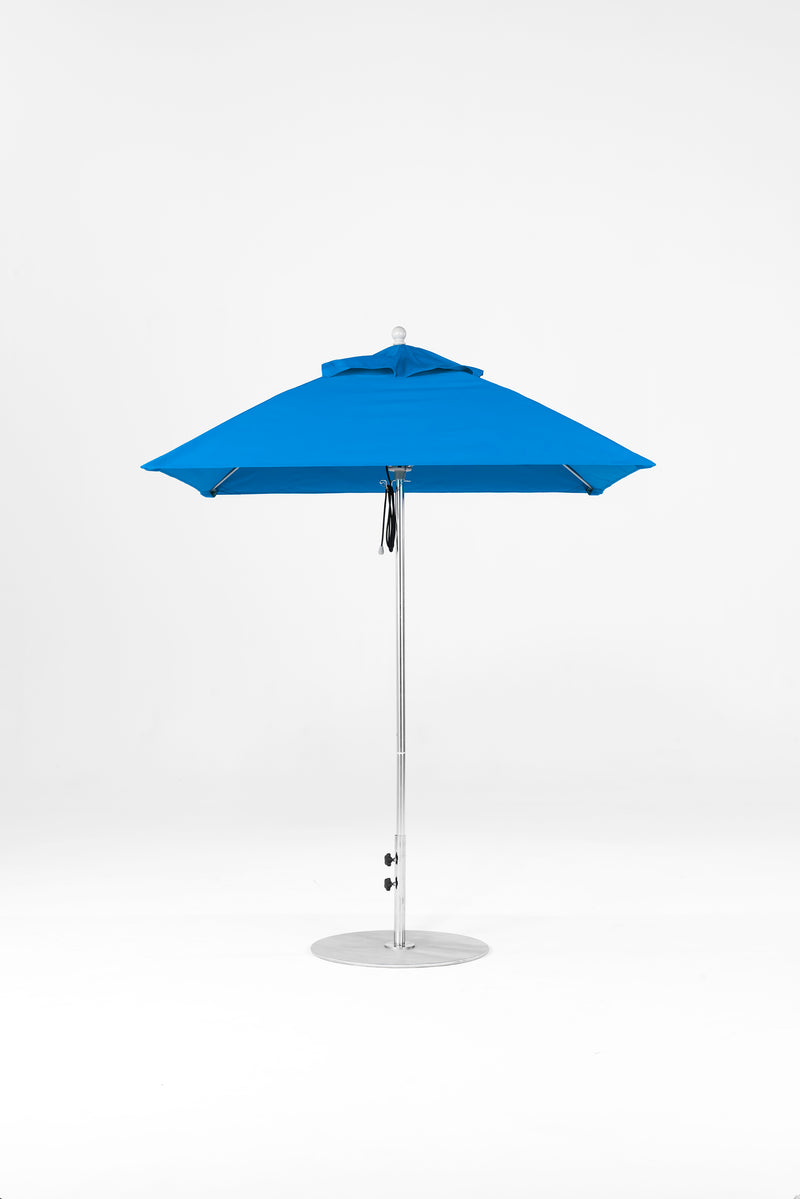 6.5 Ft Square Frankford Patio Umbrella | Pulley Lift Mechanism 6-5-ft-square-frankford-patio-umbrella-pulley-lift-matte-silver-frame-1 Frankford Umbrellas Frankford SRPlatinum-PacificBlue.jpg