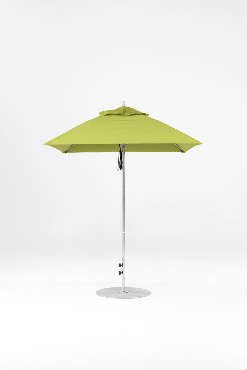 6.5 Ft Square Frankford Patio Umbrella | Pulley Lift Mechanism 6-5-ft-square-frankford-patio-umbrella-pulley-lift-matte-silver-frame-1 Frankford Umbrellas Frankford SRPlatinum-Pistachio_bede4cf5-5566-4b0e-ad38-9e47a65c78e7.jpg