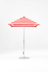 6.5 Ft Square Frankford Patio Umbrella | Crank Lift Mechanism 6-5-ft-square-frankford-patio-umbrella-crank-lift-mechanism Frankford Umbrellas Frankford SRPlatinum-RedStripe_6a15116b-3416-42b4-8596-de771ebe033b.jpg