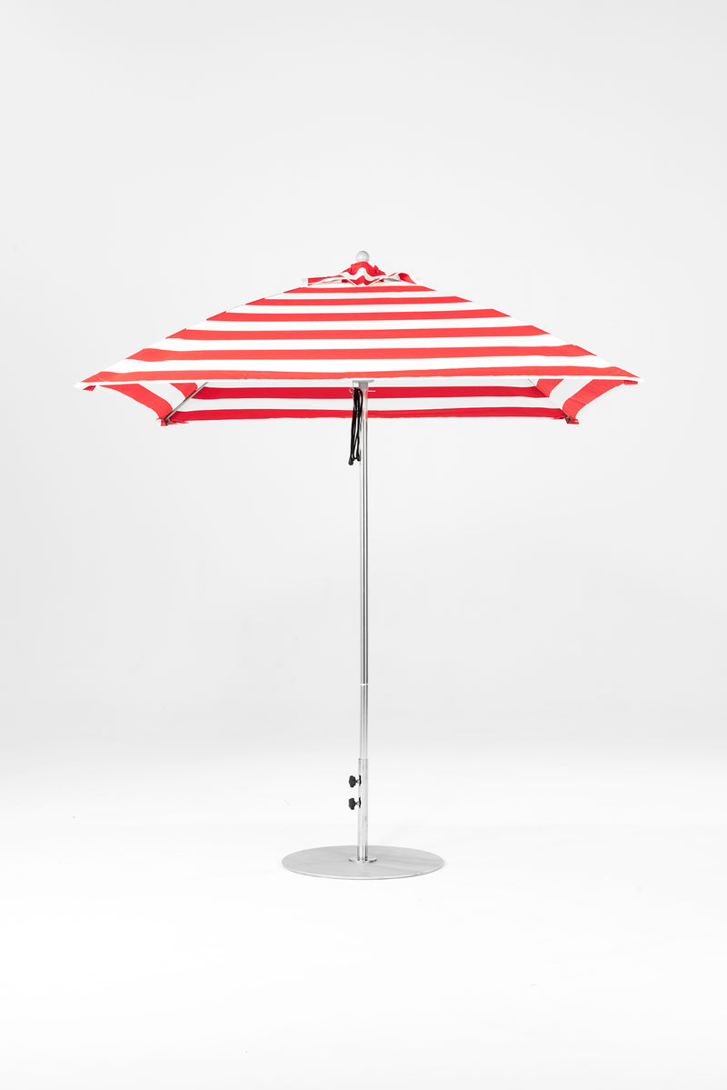 7.5 Ft Square Frankford Patio Umbrella | Pulley Lift Mechanism 7-5-ft-square-frankford-patio-umbrella-pulley-lift-mechanism Frankford Umbrellas Frankford SRPlatinum-RedStripe_b4e68bc7-13cb-44ea-924f-29bbd88d0358.jpg