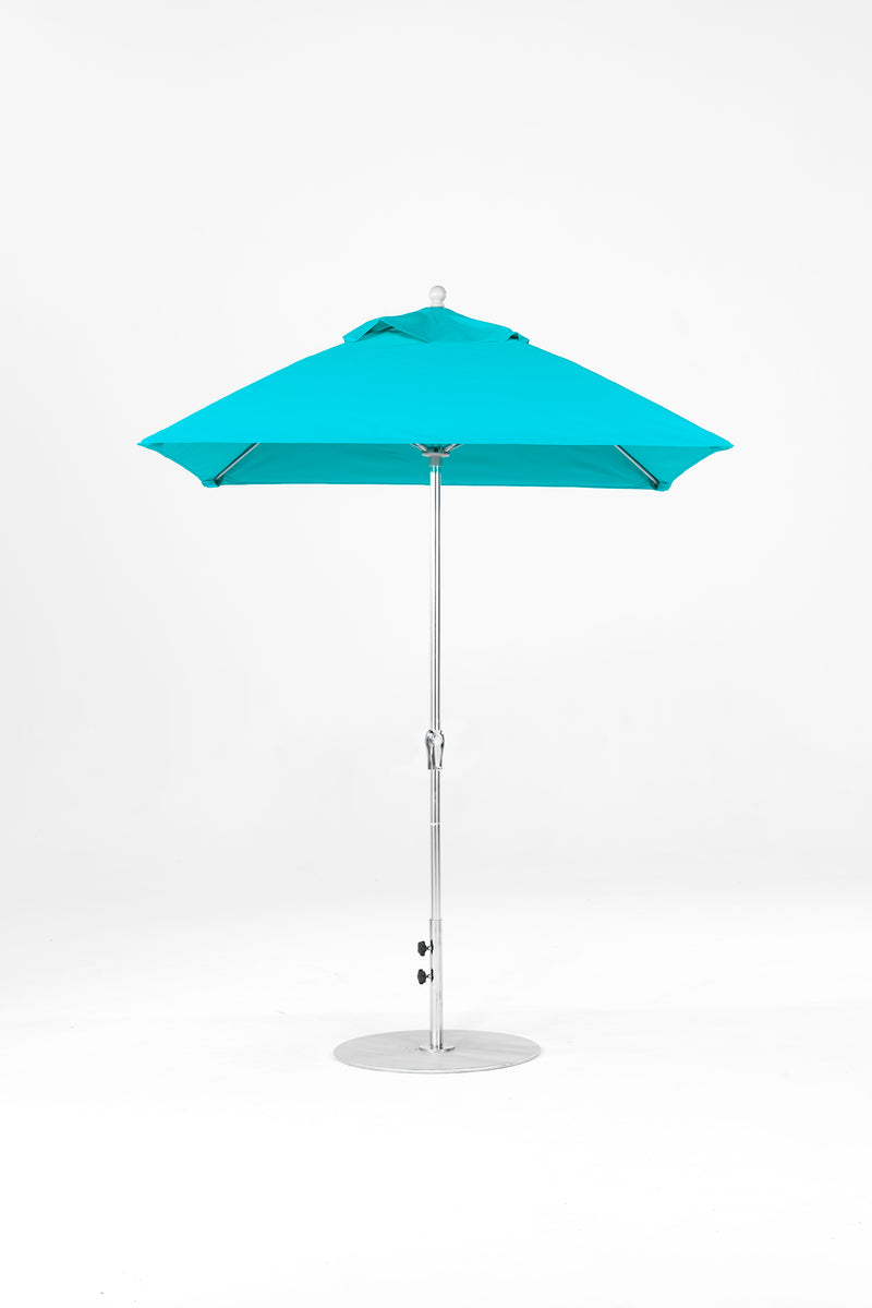 6.5 Ft Square Frankford Patio Umbrella | Crank Lift Mechanism 6-5-ft-square-frankford-patio-umbrella-crank-lift-mechanism Frankford Umbrellas Frankford SRPlatinum-Turquoise_4557c632-7b4c-4272-b7b0-336bedf9f989.jpg