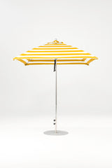 7.5 Ft Square Frankford Patio Umbrella | Pulley Lift Mechanism 7-5-ft-square-frankford-patio-umbrella-pulley-lift-mechanism Frankford Umbrellas Frankford SRPlatinum-YellowStripe_d2075e15-59d2-4819-a22f-cde280eff0d9.jpg