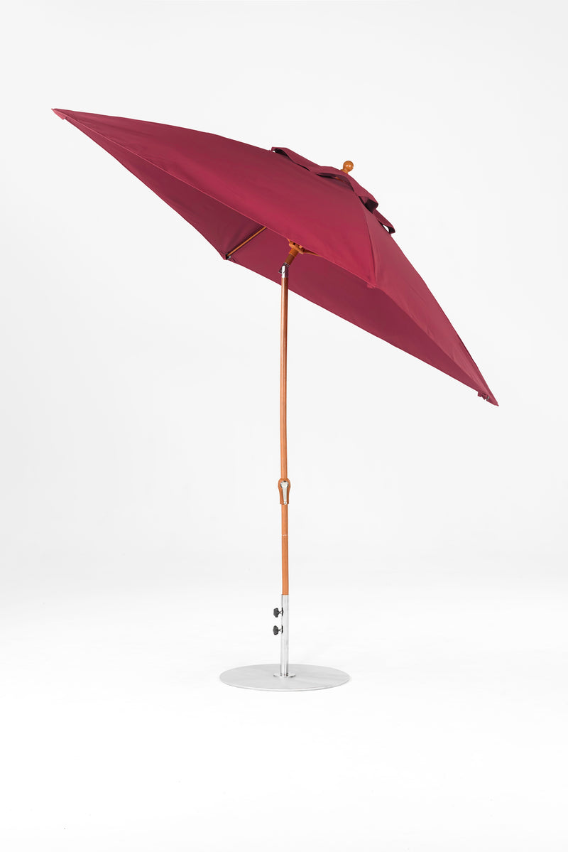 7.5 Ft Square Frankford Patio Umbrella | Crank Auto-Tilt Mechanism 7-5-ft-square-frankford-patio-umbrella-crank-auto-tilt-mechanism Frankford Umbrellas Frankford WGGoldenOak-Burgundy_256e6bf7-8ef9-4112-9b10-1897587212b1.jpg