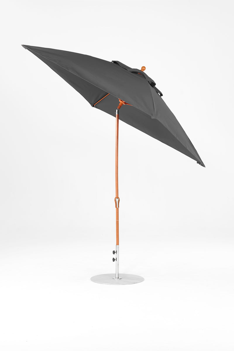 7.5 Ft Square Frankford Patio Umbrella | Crank Auto-Tilt Mechanism 7-5-ft-square-frankford-patio-umbrella-crank-auto-tilt-mechanism Frankford Umbrellas Frankford WGGoldenOak-Charcoal_c7b57814-f680-40b0-82ac-544fdf13ffe7.jpg