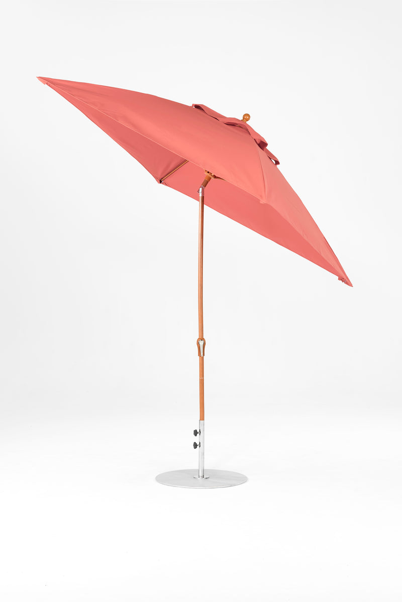 7.5 Ft Square Frankford Patio Umbrella | Crank Auto-Tilt Mechanism 7-5-ft-square-frankford-patio-umbrella-crank-auto-tilt-mechanism Frankford Umbrellas Frankford WGGoldenOak-Coral_a8aa1714-88fe-465b-91dc-2d6dc5bca080.jpg