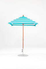 6.5 Ft Square Frankford Patio Umbrella | Crank Lift Mechanism 6-5-ft-square-frankford-patio-umbrella-crank-lift-mechanism Frankford Umbrellas Frankford WGGoldenOak-TurquoiseStripe_781f26da-130f-4493-86ce-60241d46f3c8.jpg