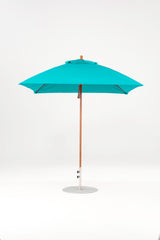 7.5 Ft Square Frankford Patio Umbrella | Pulley Lift Mechanism 7-5-ft-square-frankford-patio-umbrella-pulley-lift-mechanism Frankford Umbrellas Frankford WGGoldenOak-Turquoise_1917bebd-35df-465b-bc2e-05848f3244c4.jpg