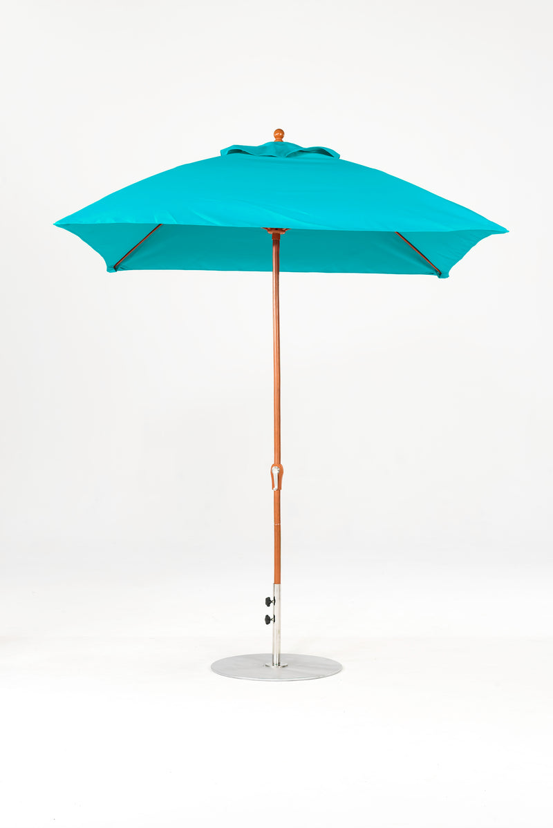 7.5 Ft Square Frankford Patio Umbrella | Crank Lift Mechanism 7-5-ft-square-frankford-patio-umbrella-crank-lift-mechanism Frankford Umbrellas Frankford WGGoldenOak-Turquoise_35becabb-8aff-4e6b-8246-0a4746fce0d5.jpg