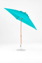 7.5 Ft Square Frankford Patio Umbrella | Crank Auto-Tilt Mechanism 7-5-ft-square-frankford-patio-umbrella-crank-auto-tilt-mechanism Frankford Umbrellas Frankford WGGoldenOak-Turquoise_4459d6ee-f685-4a92-813b-6b040c62283d.jpg