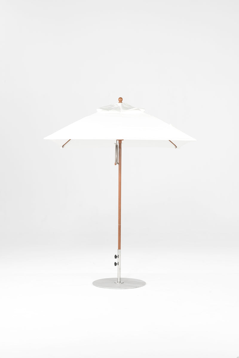 6.5 Ft Square Frankford Patio Umbrella | Pulley Lift Mechanism 6-5-ft-square-frankford-patio-umbrella-pulley-lift-matte-silver-frame-1 Frankford Umbrellas Frankford WGGoldenOak-White.jpg