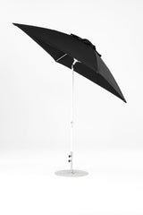 7.5 Ft Square Frankford Patio Umbrella | Crank Auto-Tilt Mechanism 7-5-ft-square-frankford-patio-umbrella-crank-auto-tilt-mechanism Frankford Umbrellas Frankford WHAlpineWhite-Black_5bec26c1-c993-43a8-8b1d-074df19bff71.jpg