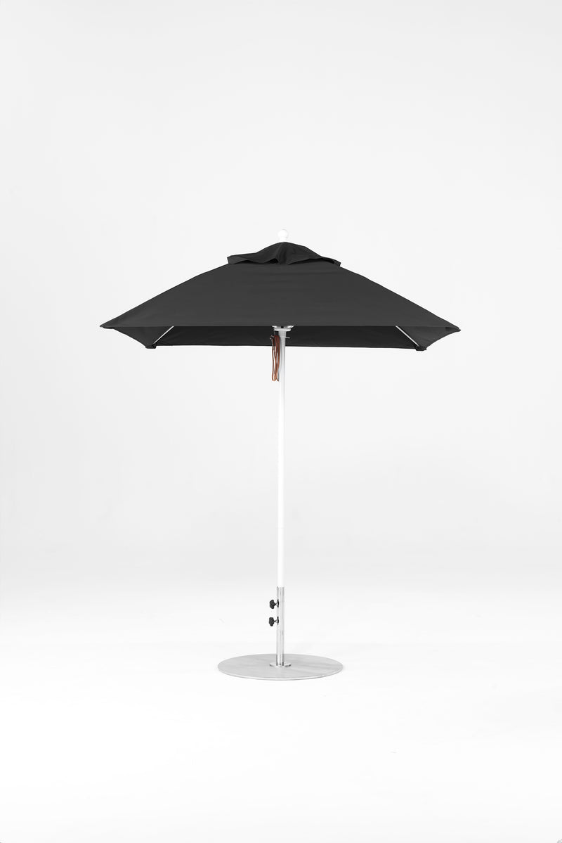 6.5 Ft Square Frankford Patio Umbrella | Pulley Lift Mechanism 6-5-ft-square-frankford-patio-umbrella-pulley-lift-matte-silver-frame-1 Frankford Umbrellas Frankford WHAlpineWhite-Black_7c0ef3e7-d95d-4322-b16d-1f94f21aa673.jpg