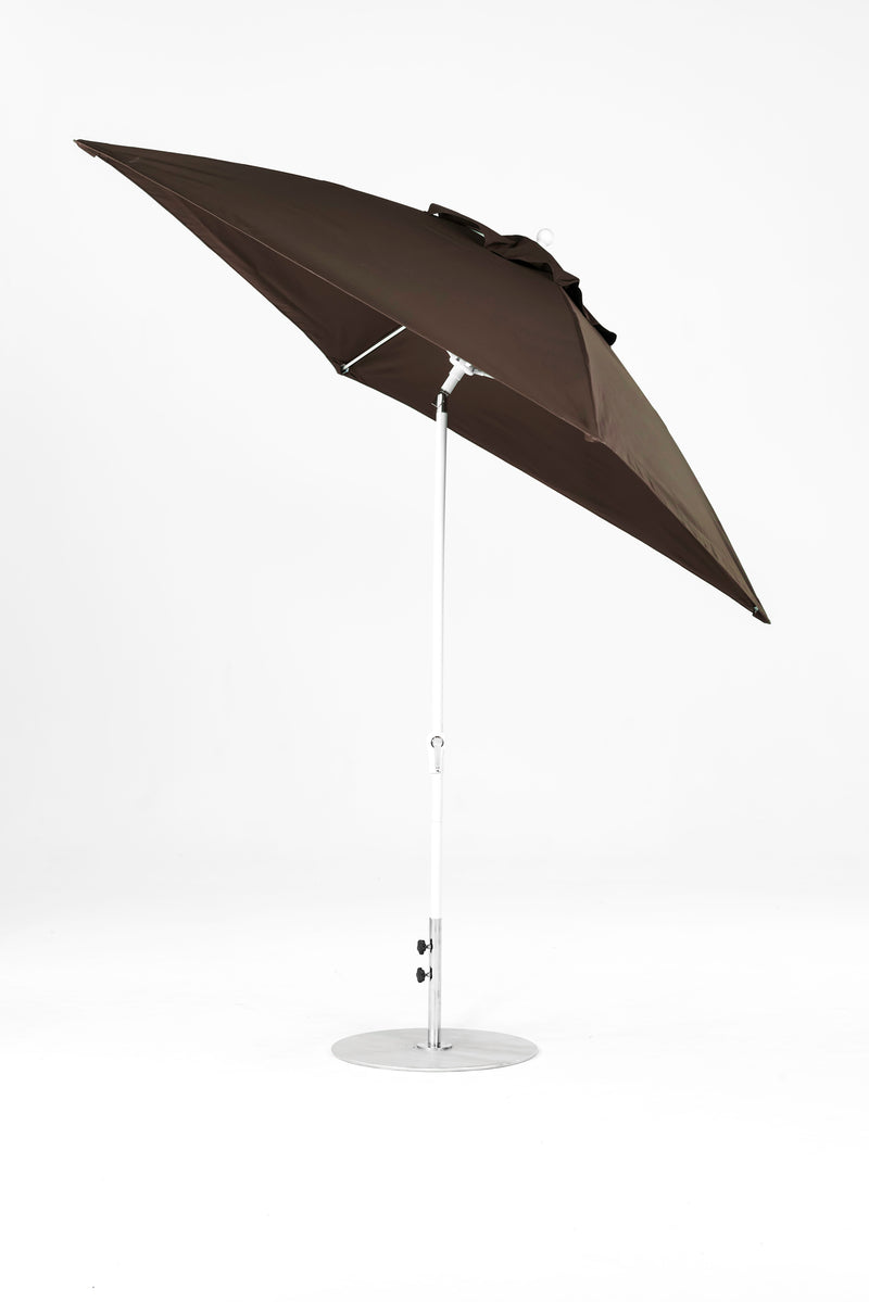 7.5 Ft Square Frankford Patio Umbrella | Crank Auto-Tilt Mechanism 7-5-ft-square-frankford-patio-umbrella-crank-auto-tilt-mechanism Frankford Umbrellas Frankford WHAlpineWhite-Brown_f107d176-2ba8-4df4-9cbc-6436b5610e50.jpg