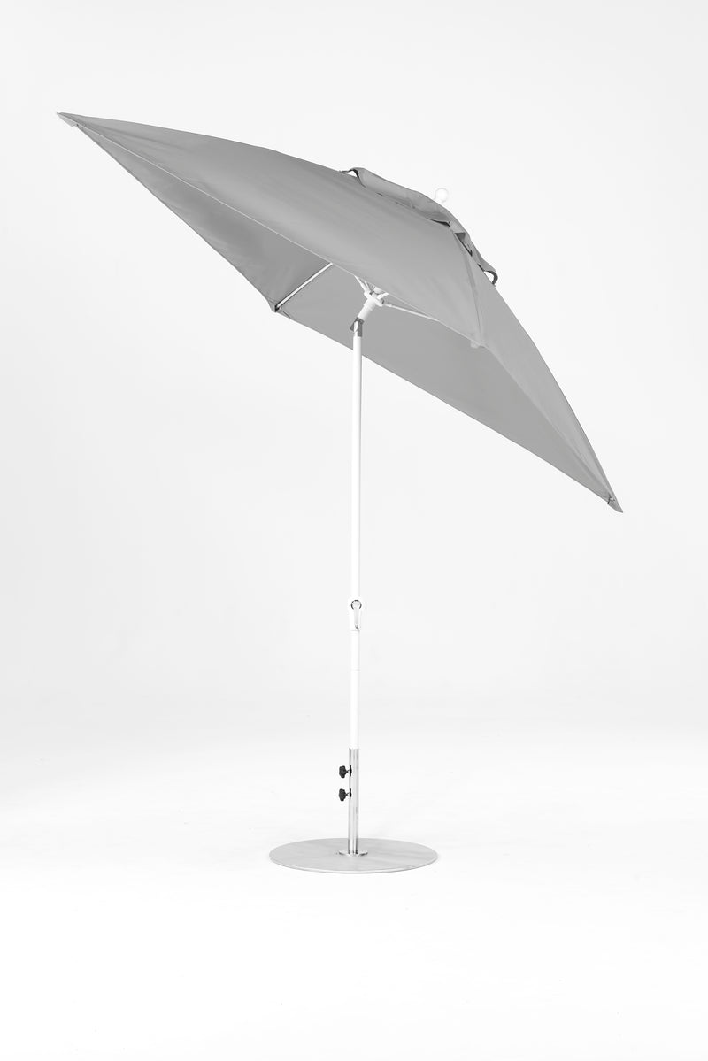 7.5 Ft Square Frankford Patio Umbrella | Crank Auto-Tilt Mechanism 7-5-ft-square-frankford-patio-umbrella-crank-auto-tilt-mechanism Frankford Umbrellas Frankford WHAlpineWhite-CadetGray_ba4495ae-61d1-4120-8305-531a85344f26.jpg
